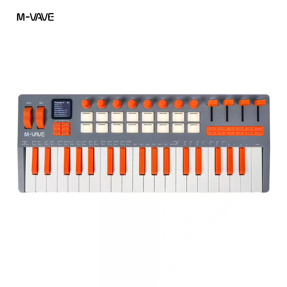 Midi Controller Pad - M-VAVE SMK-37 엘리트 MIDI 키보드: 무게감