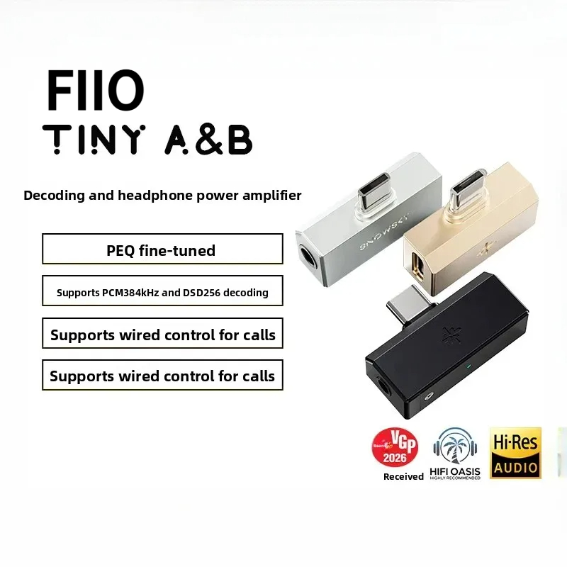 Audio Without Music - FiiO SNOWSKY TinyA/B, USB-C 타입 DAC