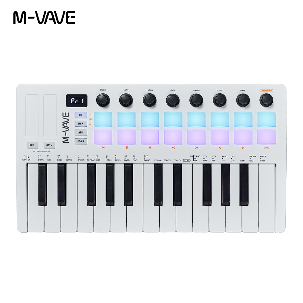 M-VAVE SMK-25 II 25키 블루투스 MIDI - Midi Controller Pad 리뷰 및 가격